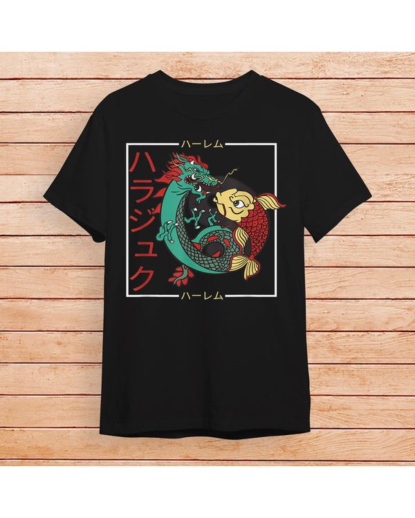 Japanese Koi Carp Fish Dragon Aesthetic Art Nishikigoi T-Shirt